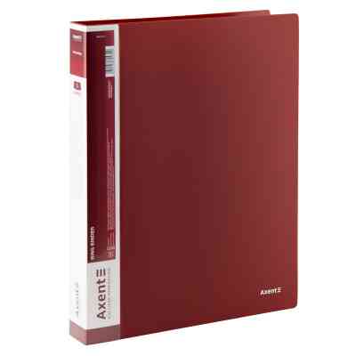 Папка на кільцях Axent А4 з 4-ма кільцями 700 мкм 35 мм Бордова (1208-04-A) Вінниця