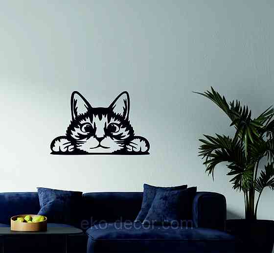 Декоративное настенное 3D Панно «Кот» Декор на стену с объемом (цена за 1 шт) Киев