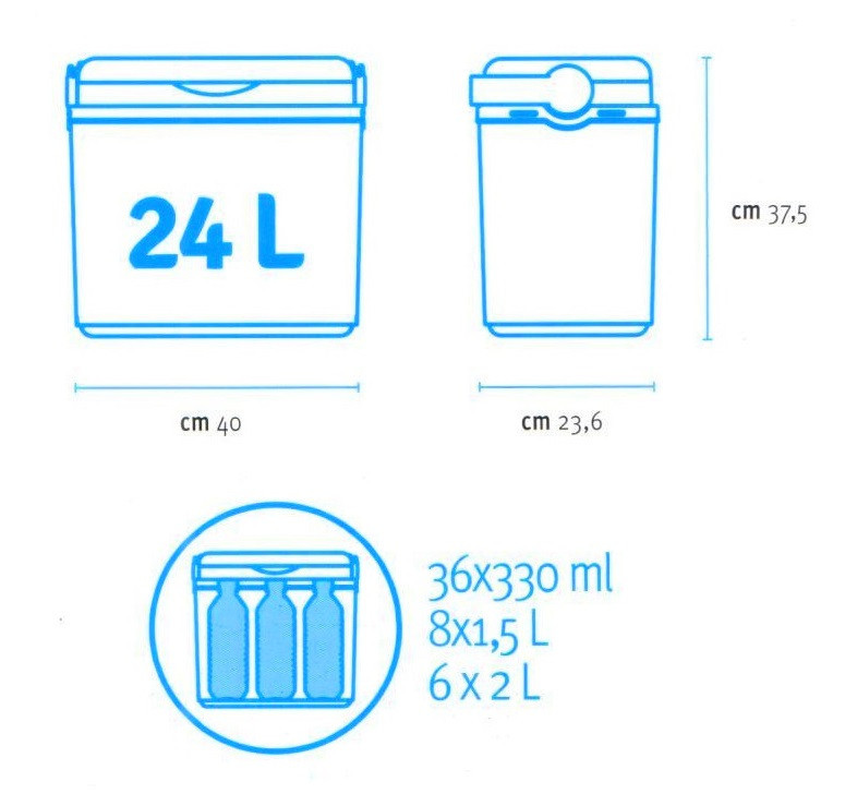Изотермический контейнер Adriatic 24 л, синий Киев - изображение 7