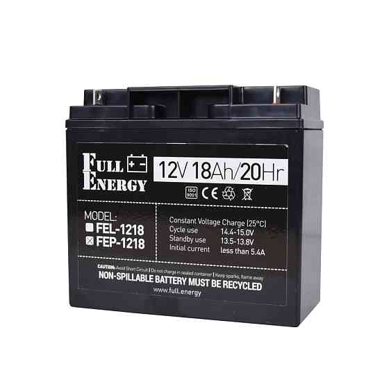 Акумулятор 12В 18А·год для ДБЖ Full Energy FEP-1218 Киев