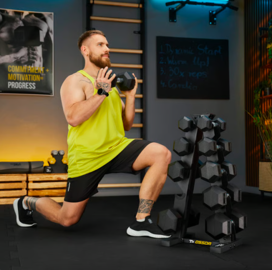 Стійка-піраміда для зберігання 5 пар гантелей Trex Sport TX-055DR Киев
