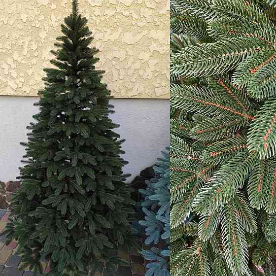 Искусственная пушистая елка Премиум (высота 1.90 м) литая (Зеленая) Киев