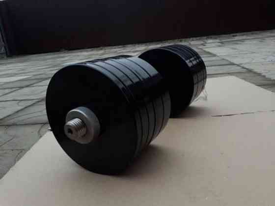 Гантелі набірні 2 по 38 кг Гантелі, гирі, штанги та диски металеві з порошковим фарбуванням Київ