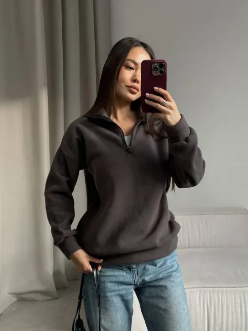 Женский флисовый теплый свитер на молнии Харьков - изображение 15