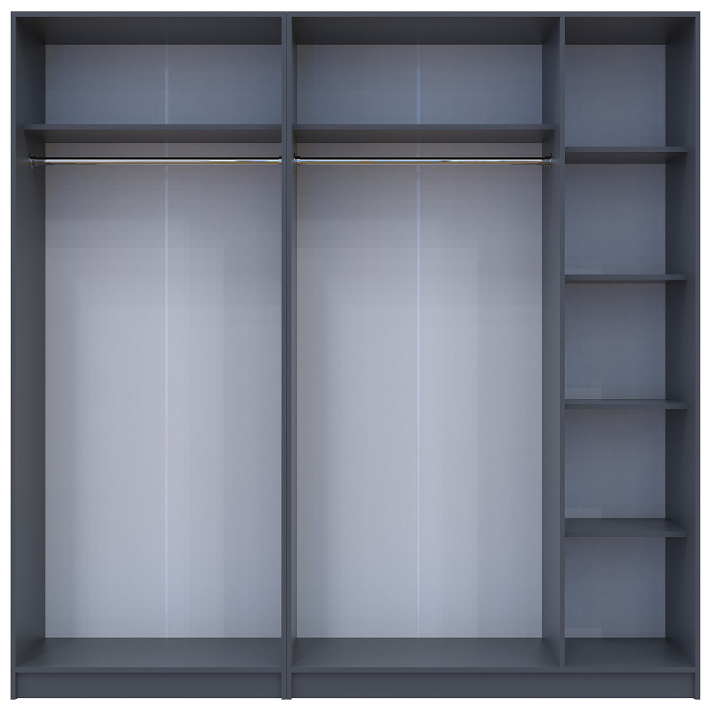 Комплект шаф для одягу Doros Промо (2 шт.) 225х48х204 см Графіт (DRS-011213) Львів - фото 4