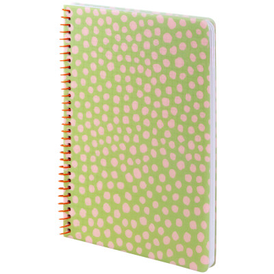 Блокнот Axent на спіралі А5 80 аркушів, клітинка, пластикова обкладинка, салатовий (8462-1-A) Вінниця - фото 2