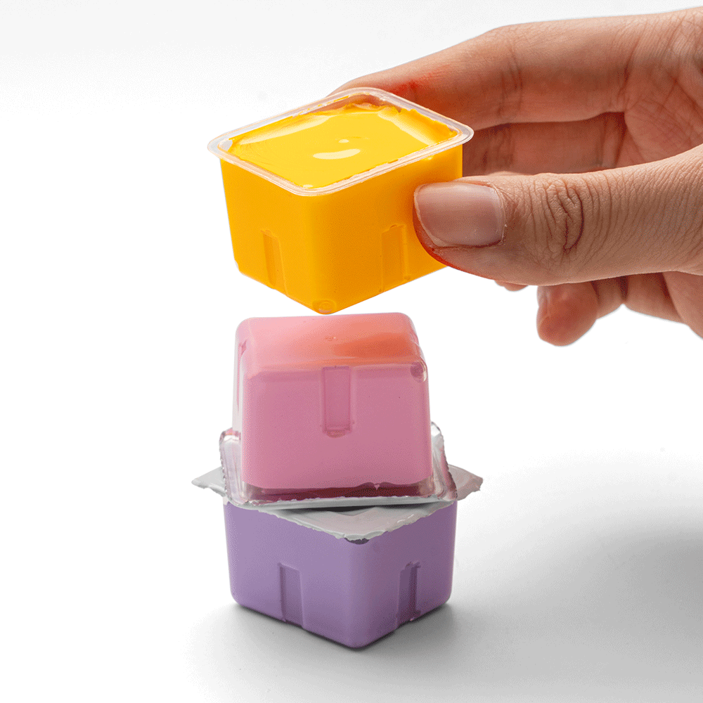 Набор гуашевых красок Jelly Cup 24×30мл розовый пластиковый пенал HIMI Киев - изображение 7