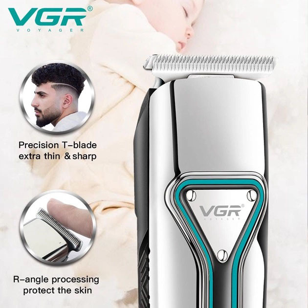 Машинка для стрижки посеченных волос VGR V-008 Pro, Беспроводной триммер для стрижки и бритья UR-15 Львов - изображение 2