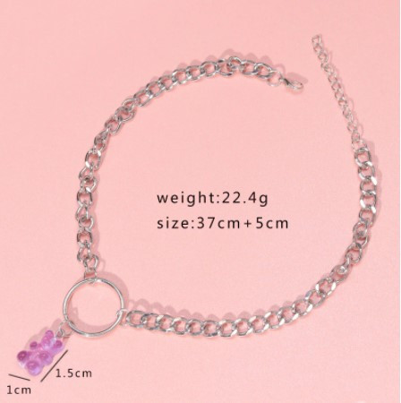 Подвеска мишка сиреневая - длина 30см, смола, цинковый сплав Киев - изображение 2