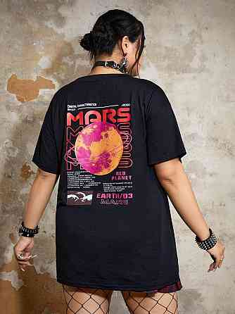 Футболка женская с принтом  46 Черная 2664084198 Днепр