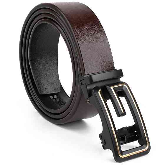 Ремінь чоловічий c пряжкою у вигляді букви G Vintage 20288 Коричневий Київ