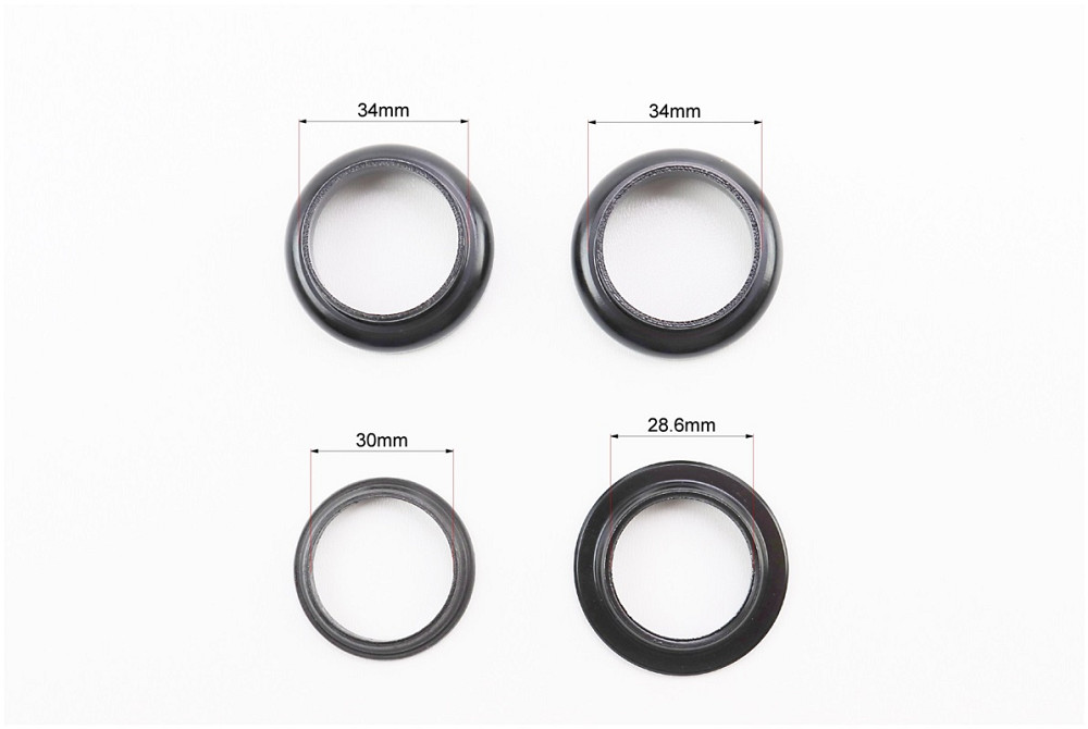 Кермова колонка 1-1/8" (34/28,6x34/30) безрізьбової вилки, чорний H846 Київ - фото 3