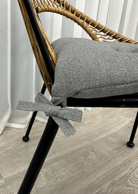 Подушка для стільців (38x38х5 см) Decorator Мальмо колір сірий 84-110 Київ - фото 6