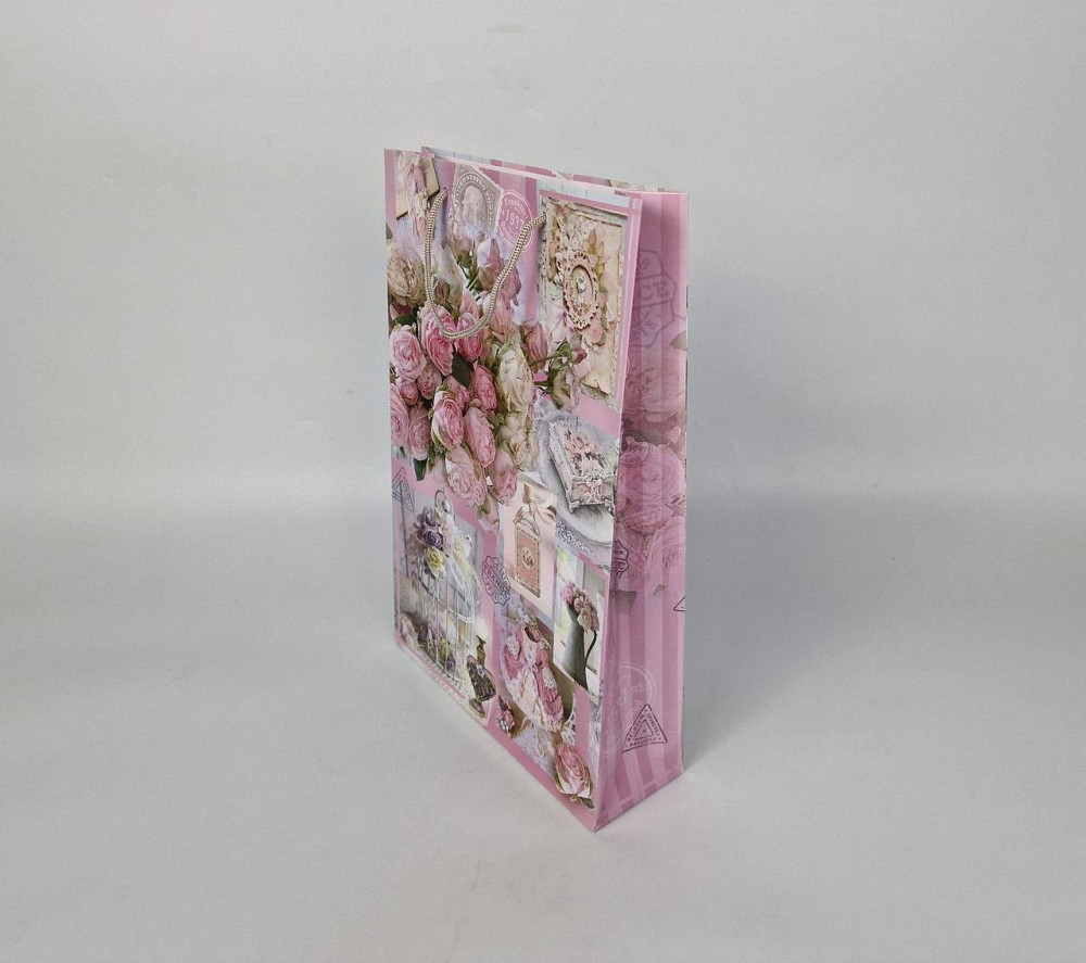 Большой бумажный пакет вертикальный  25/37/8(артBV-023) (12 шт) Харьков - изображение 1