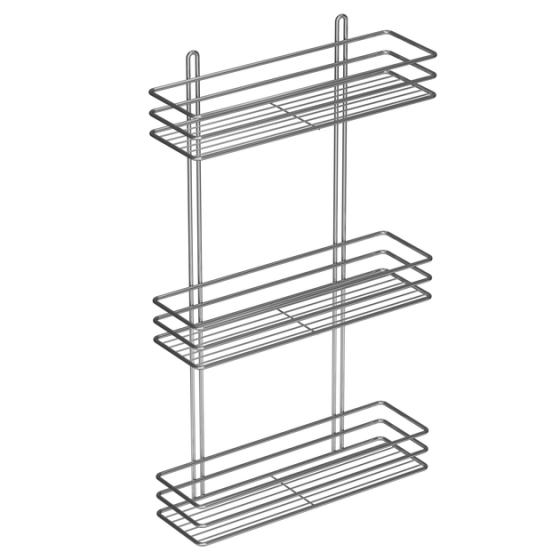 Полка прямоугольная хром 3 ярусная Харьков