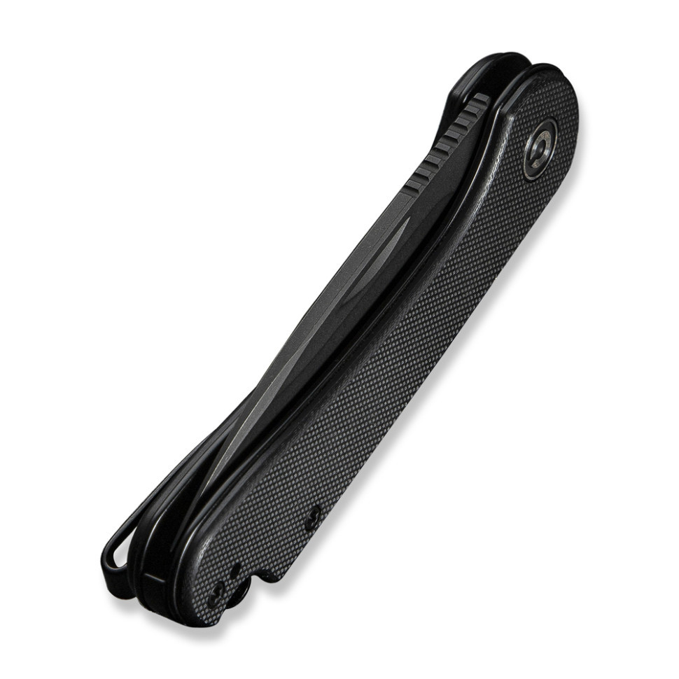 Ніж складаний кишеньковий Civivi Elementum Slip Joint, (7.5 см) 14C28N / G10 чорний Киев - изображение 6
