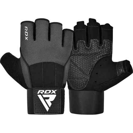 Рукавички для фітнесу RDX  W3 GREY WITH EVA PADDING-S Київ
