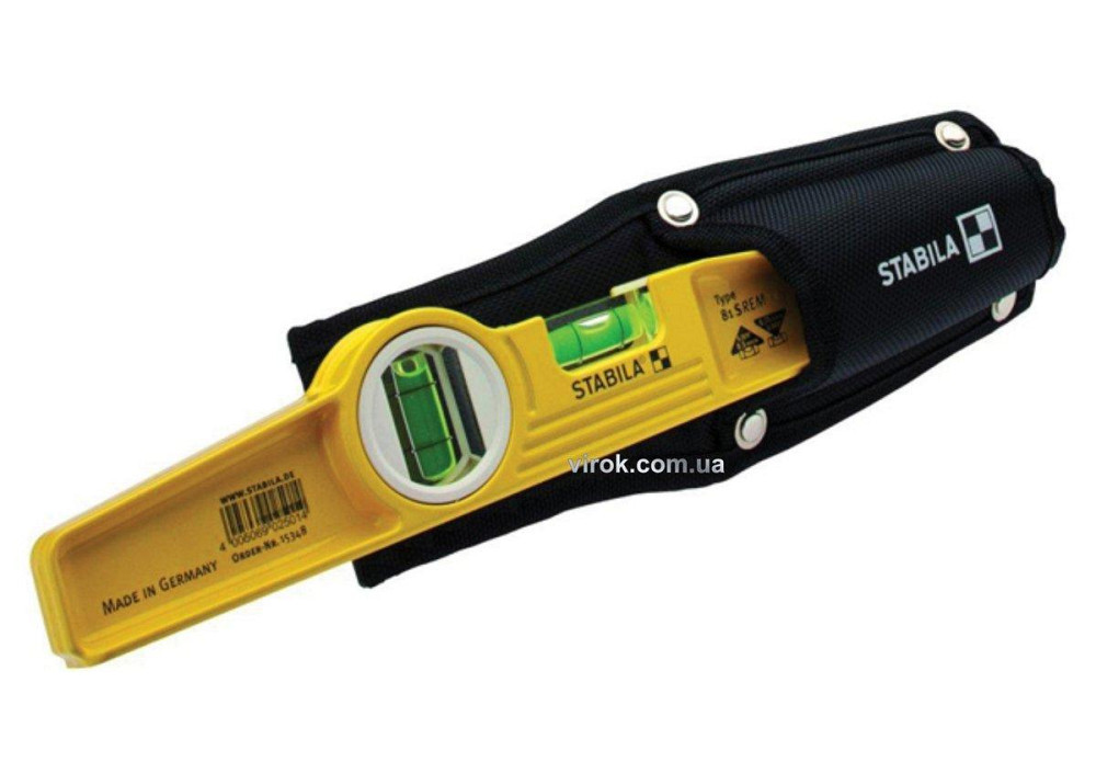 Рівень литий STABILA Type 81SM : Torpedo L= 25 см. 2 капсули, магнітний + чохол на пояс Одеса - фото 1
