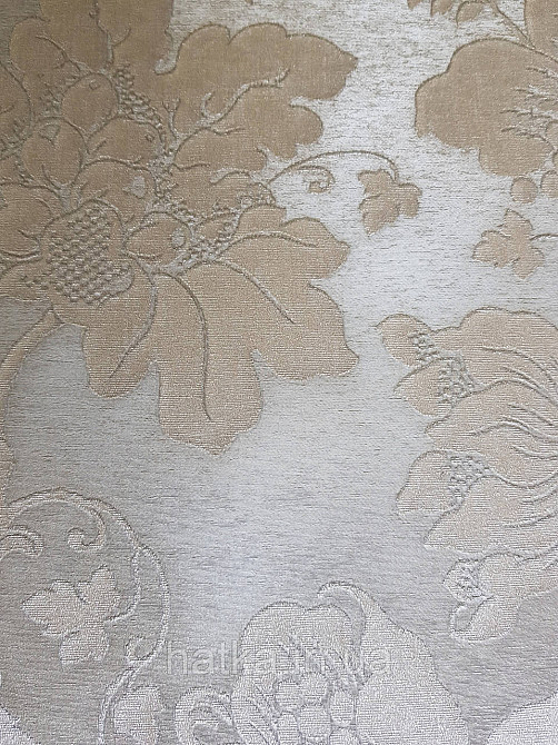 Шпалери вінілові на флізеліні Rasch Trianon Xlll 0.53х10 класика під текстиль гобелен квіти листя золотом Київ - фото 4