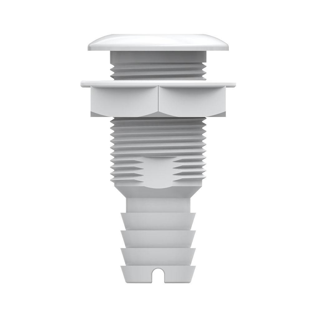 Зливний штуцер SEAFLO 1-1/4" (32 мм) крізь корпус — Білий, PP+GF (SFTH1-1250-01) Київ - фото 2