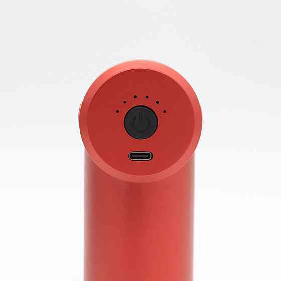 Перкусійний масажер з 4 насадками Gun Massager, Червоний / Ручний масажер / Масажер для тіла Київ