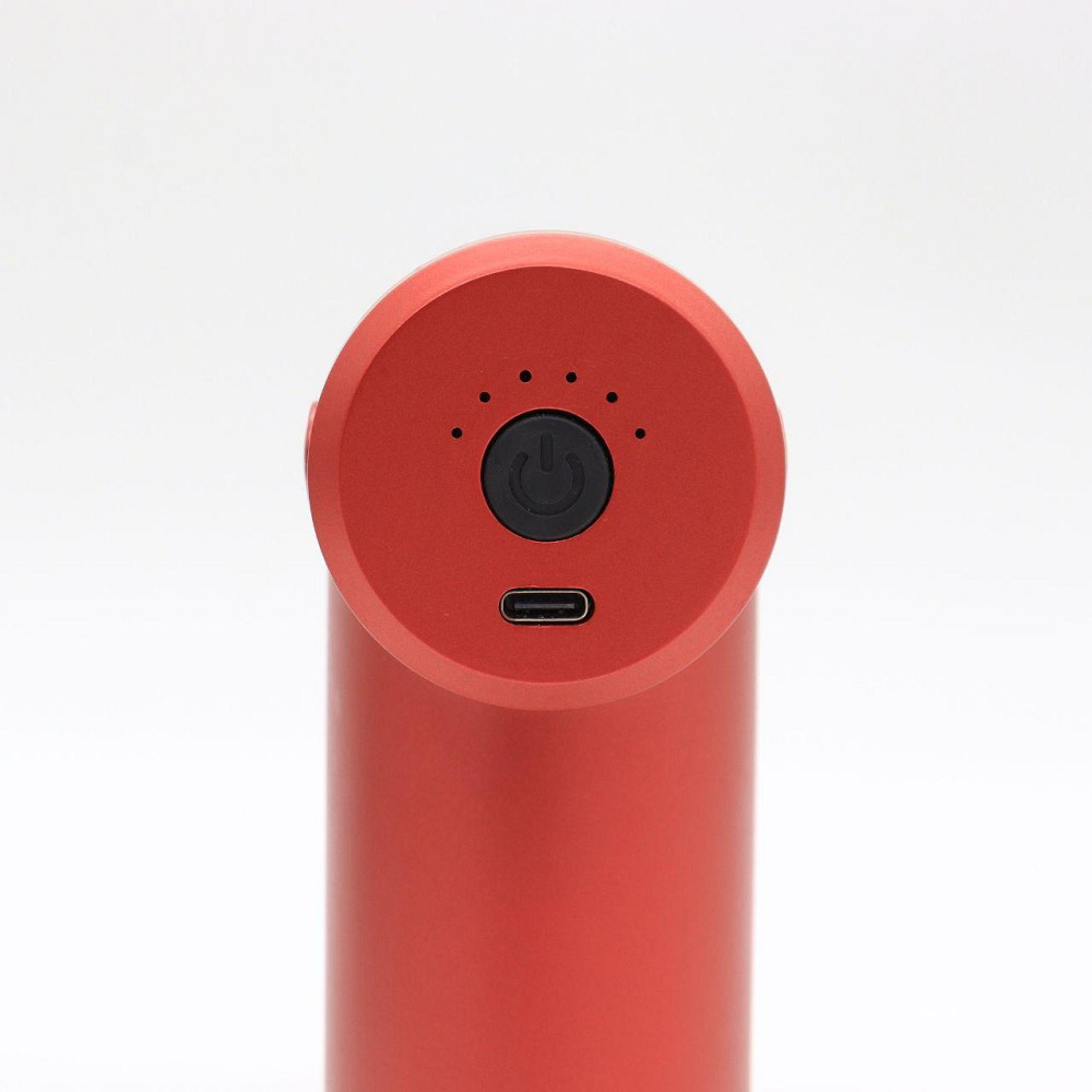 Перкуссионный массажер с 4 насадками Gun Massager, Красный / Ручной массажер / Массажер для тела Киев - изображение 5