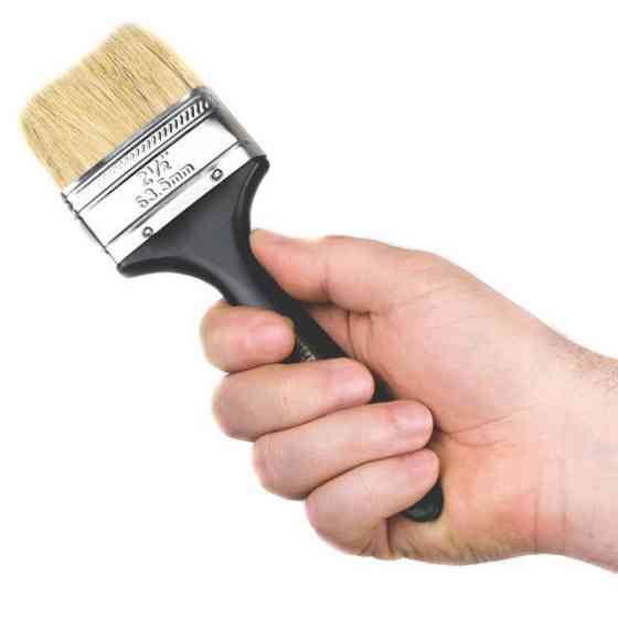 Пензель флейцева 63*12*38 мм, пластикова ручка INTERTOOL KT-1363 Київ