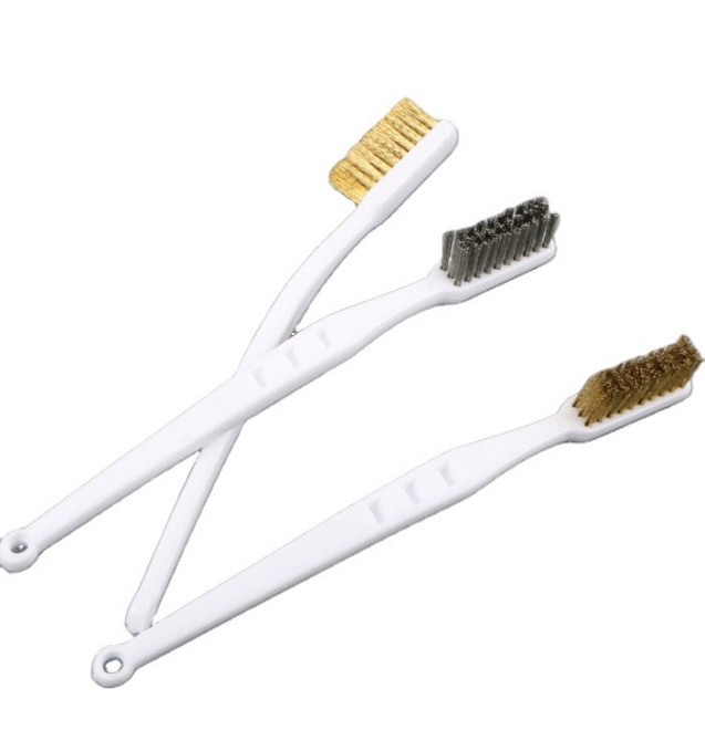 Набір щіток для металу 3 шт. (сталь, латунь, нейлон) Київ - фото 1