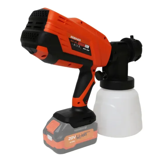 КраскопультФарбопульт на акумул на аккумуляторе Rebiner RSA-20Li, Аккумуляторный краскопульт Без АКБ и ЗУ,Фарбопульт пульверизатор Львов