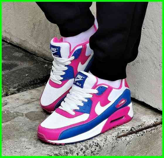 Кроссовки Nike 90 Женские Разноцветные с Амортизацией Цветные Найк (размеры: 37,38) Видео Обзор Днепр