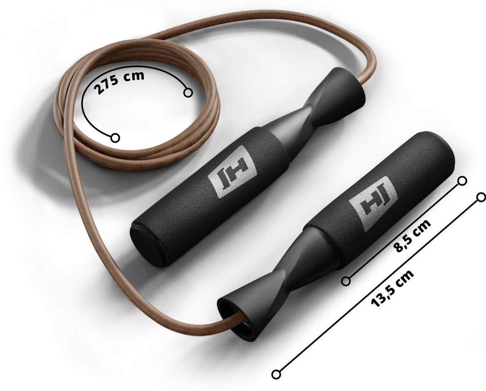 Скакалка шкіряна 275см Hop-Sport HS-L015JR Київ - фото 4