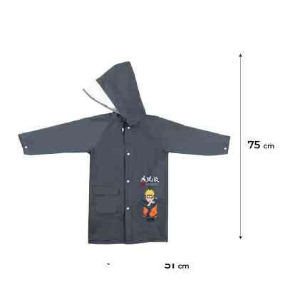 Дощовик дитячий Kite Naruto, M 130-145 см Сірий (NR24-2600M) Вінниця