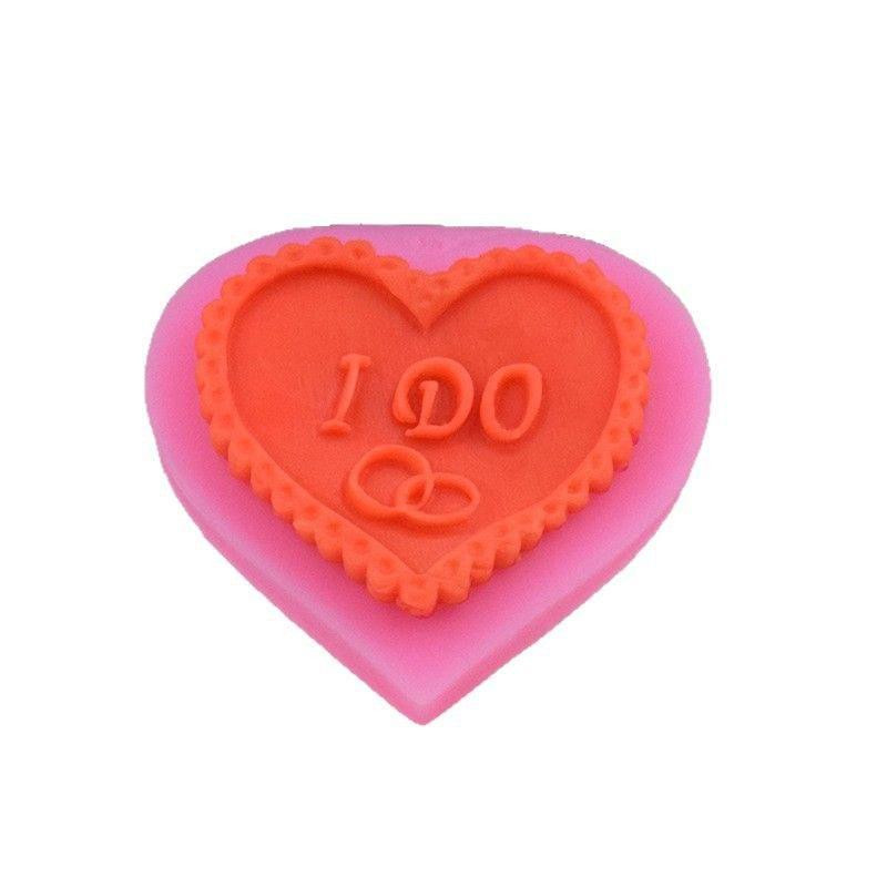 Молд силиконовый Сердце 65 на 60 мм розовый Киев - изображение 7
