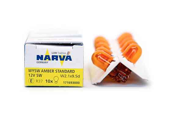 Указательная лампа накаливания NARVA 17169 WY5W 12V 5W W2,1X9,5d AMBER Харьков