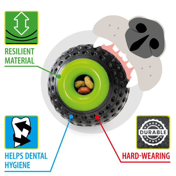 Игрушка мяч для собак с тайником для корма Ferplast Chewa Boing (Ферпласт Чева Боинг) Запорожье