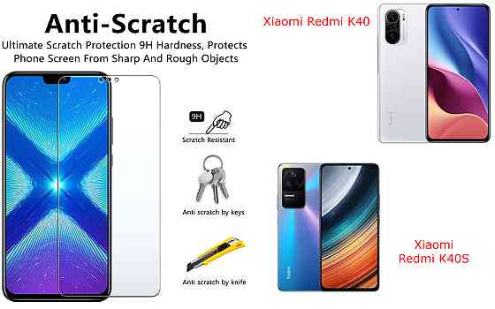 Защитное стекло NeoGlass для Xiaomi Redmi K40, Redmi K40S – ультрапрозрачное и устойчивое Киев