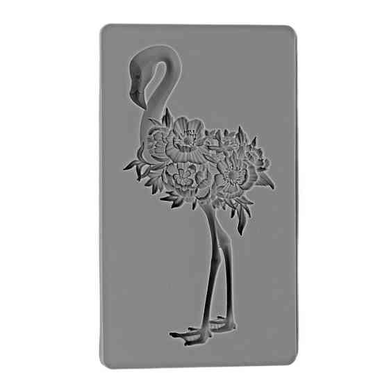 Молд силиконовый Фламинго 130 на 70 мм серый Киев