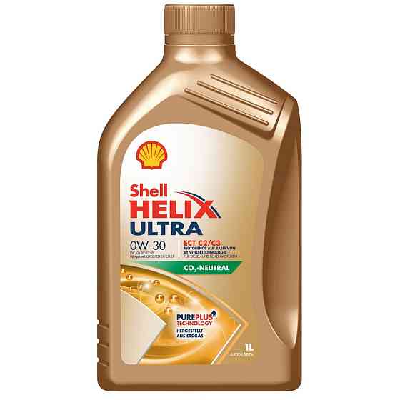 Shell Helix Ultra ECT C2/C3 0W-30, 1 л — Преміум синтетична моторна олива для бензинових і дизельних двигунів Ковель