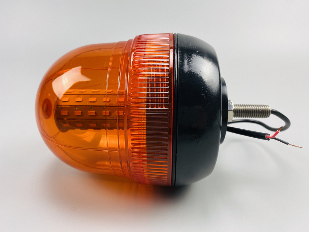 Маячок LED проблисковий 12В/24В 60 LED діодів кріплення на болт-різьблення, багатофункціональна лампа аварійна Мукачево - фото 3