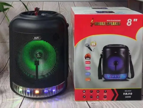 Акустична колонка RX-8101 Bluetooth з диско-світлом та мікрофоном Вінниця