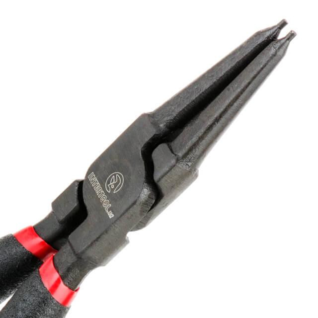 Набір щипців INTERTOOL HT-7015 для стопорних кілець 4 шт., 180 мм, 40 Cr-V - з хром-ванадієвої сталі Львів - фото 4