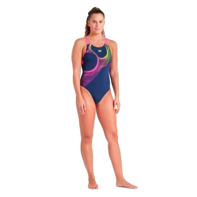Купальник Arena Ripples Swimsuit V Back B 009021-780 синій 42 (3468337506102) Винница - изображение 5