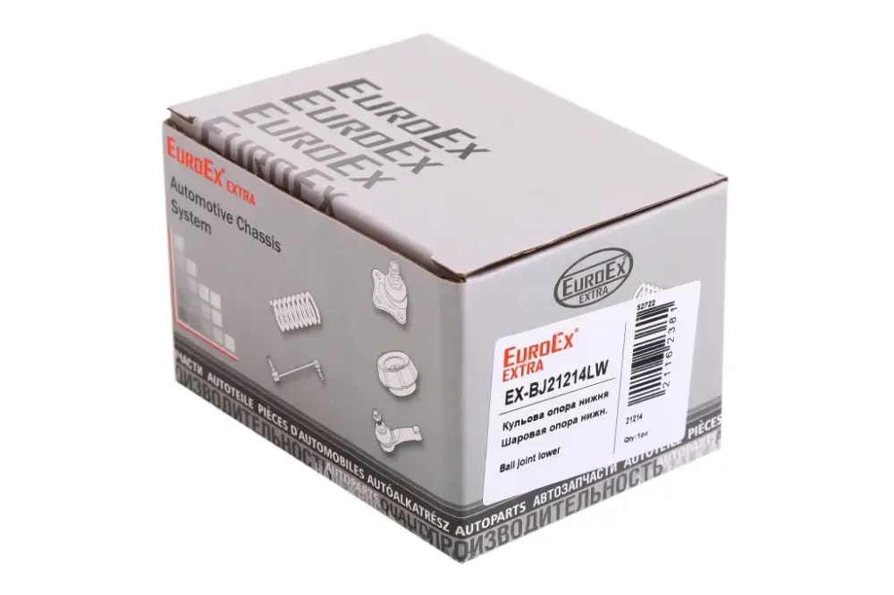 Шаровая опора 21214 EuroEx закатная нижняя с крепежом Винница - изображение 4