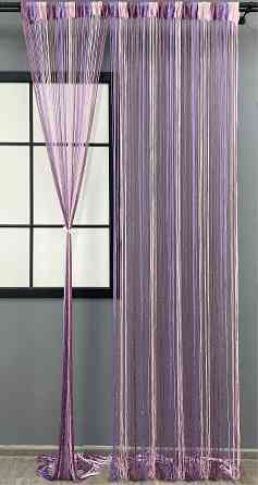 Шторы-нити с люрексом Малиновый с сиренево-розовым 300х300см 1 шт (61-075) Киев