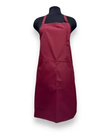 Фартух майстра Teysha плащовий з 2 кишенями та регульованою лямкою Бордовий Київ