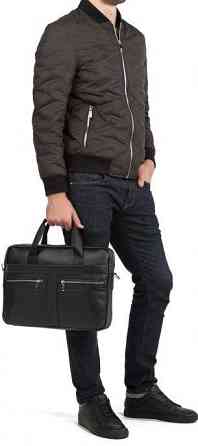 Сумка мужская Vintage 14625 кожаная Черная Киев