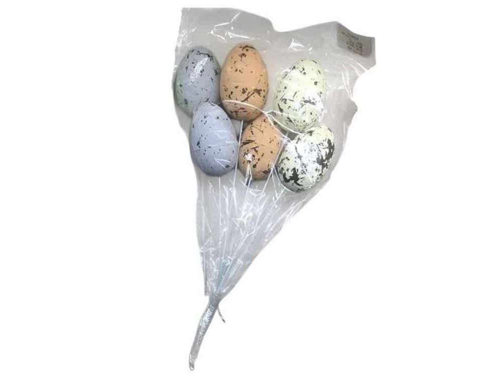 Декор великодній Easter eggs 20х4см (6шт/уп) R40486 ТМ STENSON Київ - фото 1