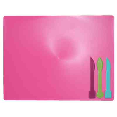 Доска для пластилина ZiBi + 3 стека для лепки, розовая (ZB.6910-10) Винница