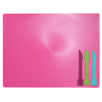 Доска для пластилина ZiBi + 3 стека для лепки, розовая (ZB.6910-10) Винница - изображение 1