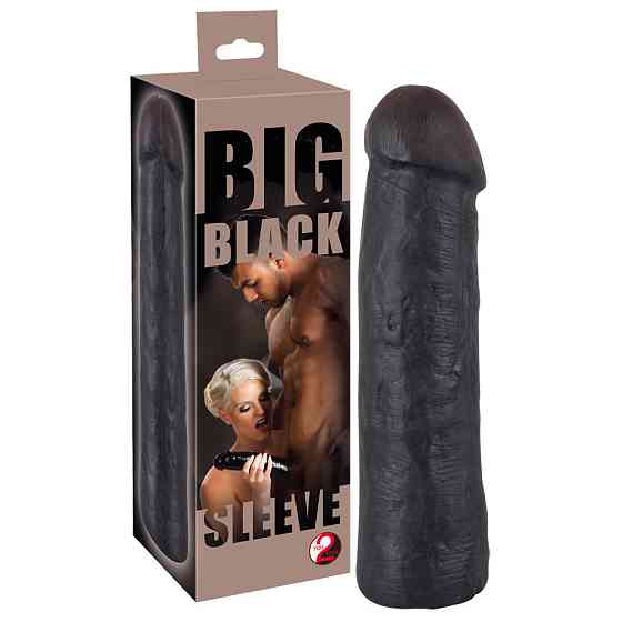 Насадка на член - Big Black Sleeve Sex Aura Київ